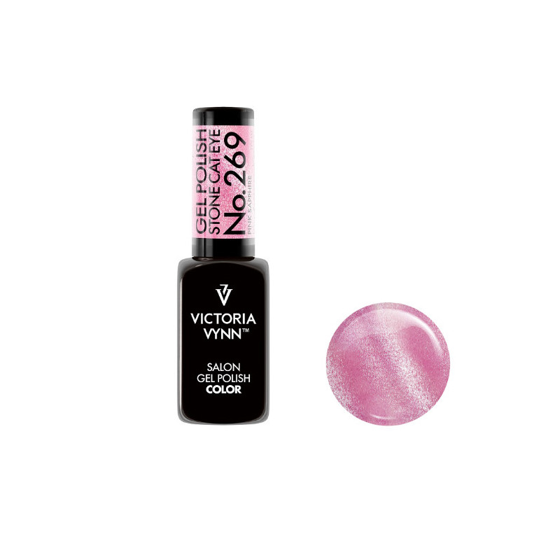 269 Pink Saphire Stone Cat Eye Gel polish 8ml VICTORIA VYNN-Online-Shop-Double Beauty Shop