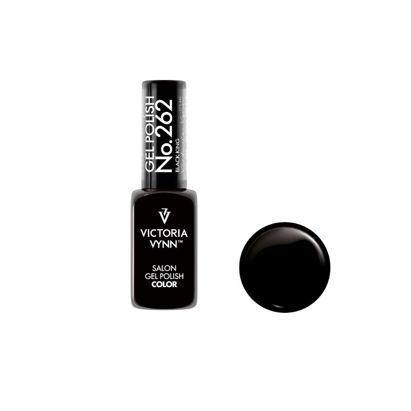 262 Black King Gel polish 8ml VICTORIA VYNN-Online-Shop-Double Beauty Shop