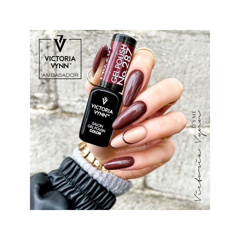 287 Brown Meander Gel polish 8ml VICTORIA VYNN-Online-Shop-Double Beauty Shop