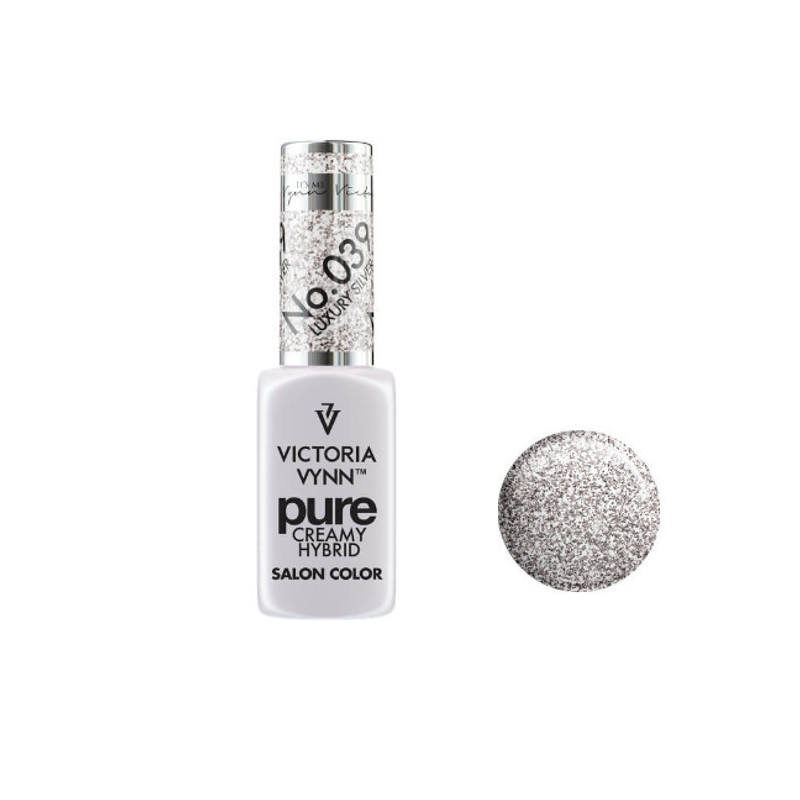 039 Luxury Silver — Gel polish Pure Creamy 8ml VICTORIA VYNN-Online-Shop-Double Beauty Shop