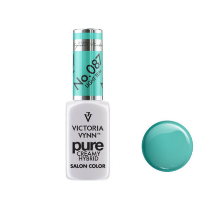 087 Light Teal — Gel polish Pure Creamy 8ml VICTORIA VYNN