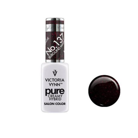137 Burgund Madame — Gel polish Pure Creamy 8ml VICTORIA VYNN