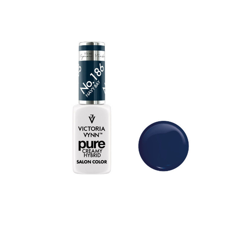 186 Navy Bay — Gel polish Pure Creamy 8ml VICTORIA VYNN-Online-Shop-Double Beauty Shop