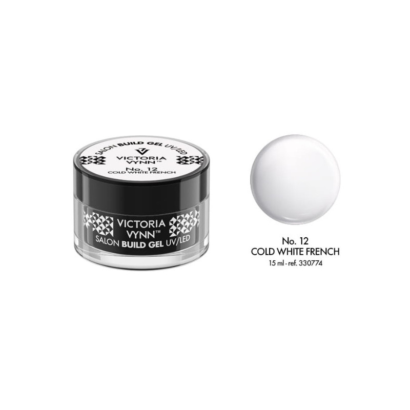 Build Gel UV/LED 12 Cold White French 15ml VICTORIA VYNN-GELE-Double Beauty Shop