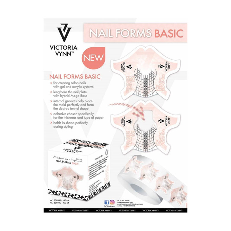 Schablonen BASIC - 400 Stk VICTORIA VYNN-ACRYLGEL SCHABLONEN-Double Beauty Shop