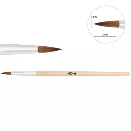 ACRYLPINSEL 6 Konus Neonail