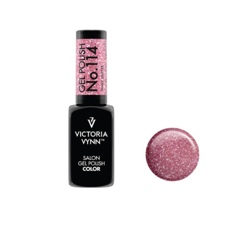 114 Pinky Glitter Gel polish 8ml VICTORIA VYNN