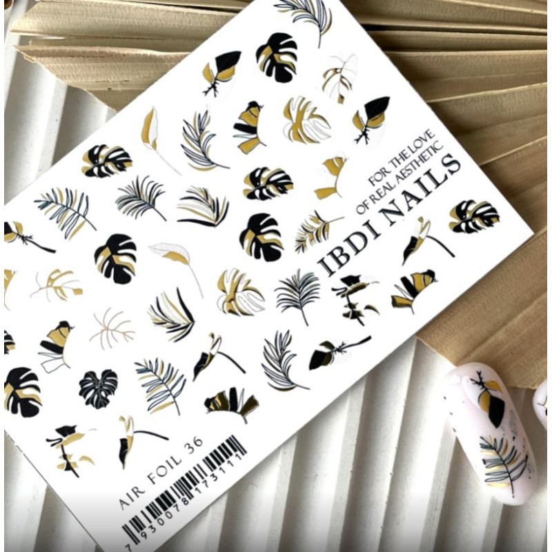 IBDI NAILS AIR FOIL 36-ALLE SLIDER-Double Beauty Shop