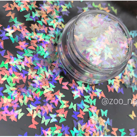 SCHMETTERLINGE - Pailletten ZooNail