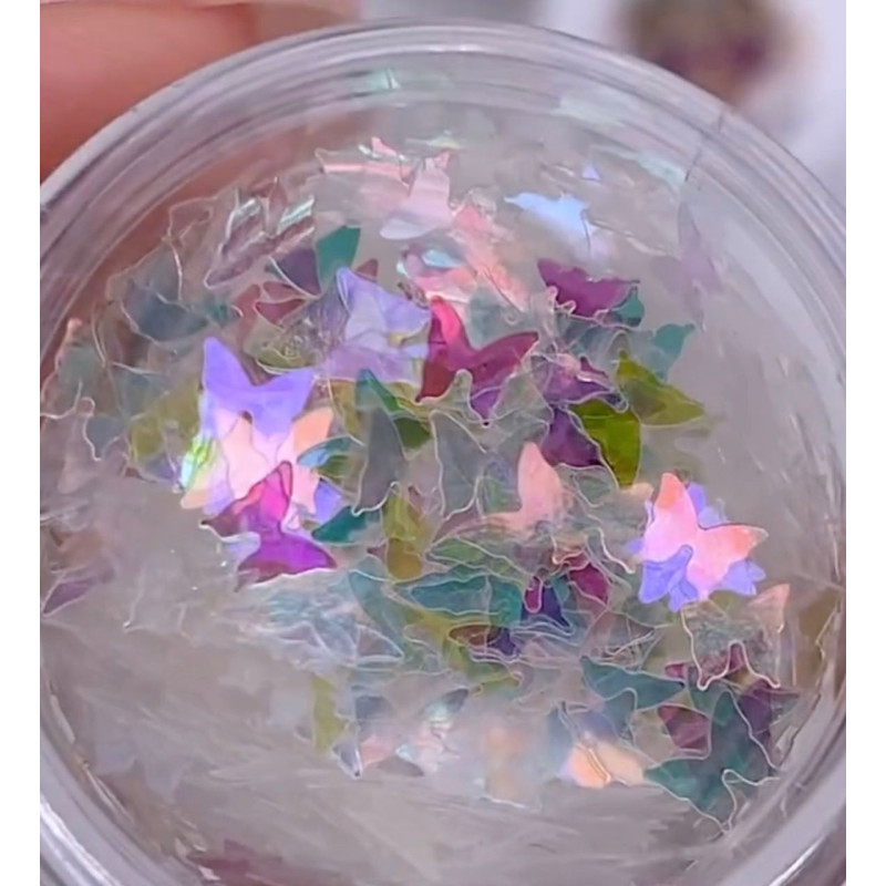 SCHMETTERLINGE - Pailletten ZooNail-Pailletten Mix-Double Beauty Shop