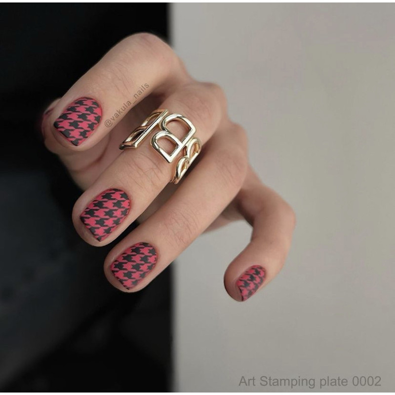 0002 by Vakula Matte stamping schablone + design blatt ART STAMPING-ALLE SCHABLONEN-Double Beauty Shop