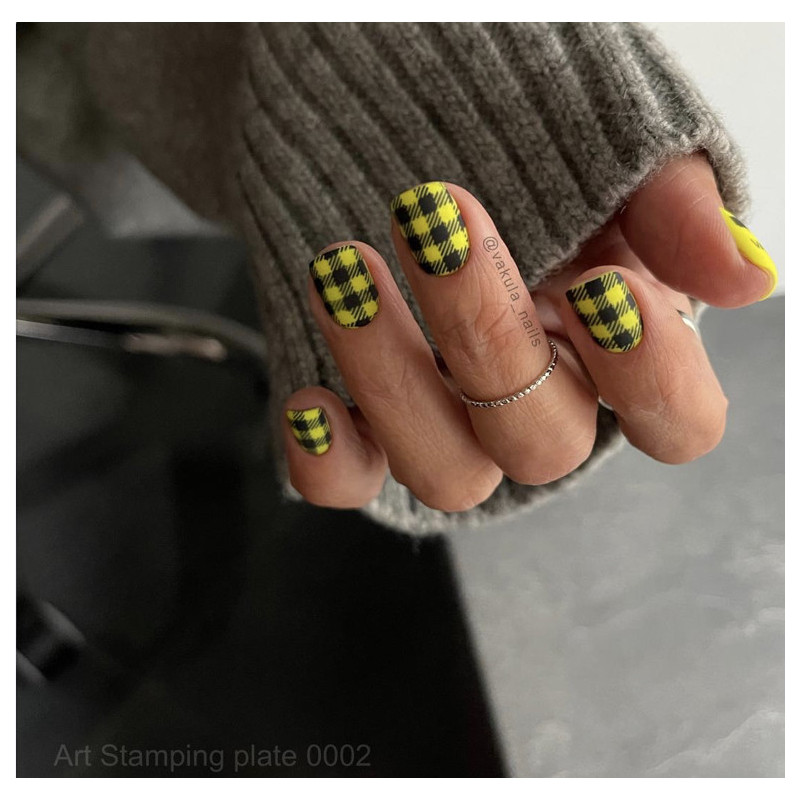 0002 by Vakula Matte stamping schablone + design blatt ART STAMPING-ALLE SCHABLONEN-Double Beauty Shop