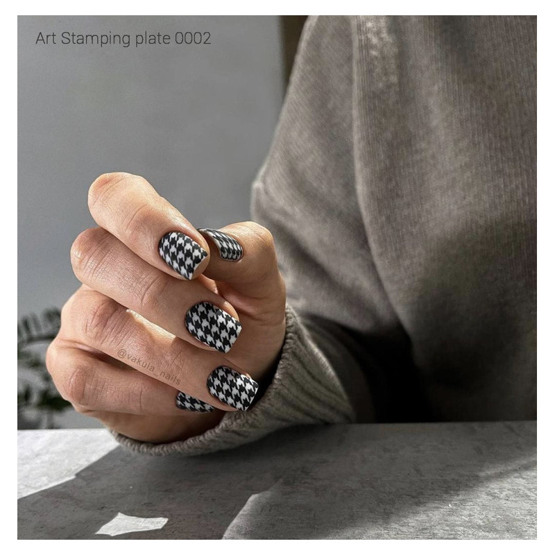 0002 by Vakula Matte stamping schablone + design blatt ART STAMPING-ALLE SCHABLONEN-Double Beauty Shop