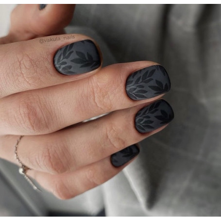 0001 Matte stamping schablone + design blatt ART STAMPING