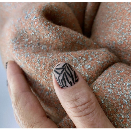 0001 Matte stamping schablone + design blatt ART STAMPING