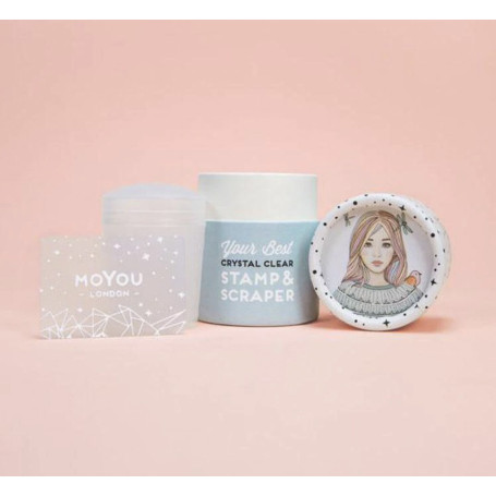 CRYSTAL CLEAR Stempel mit Schaber MoYou LONDON