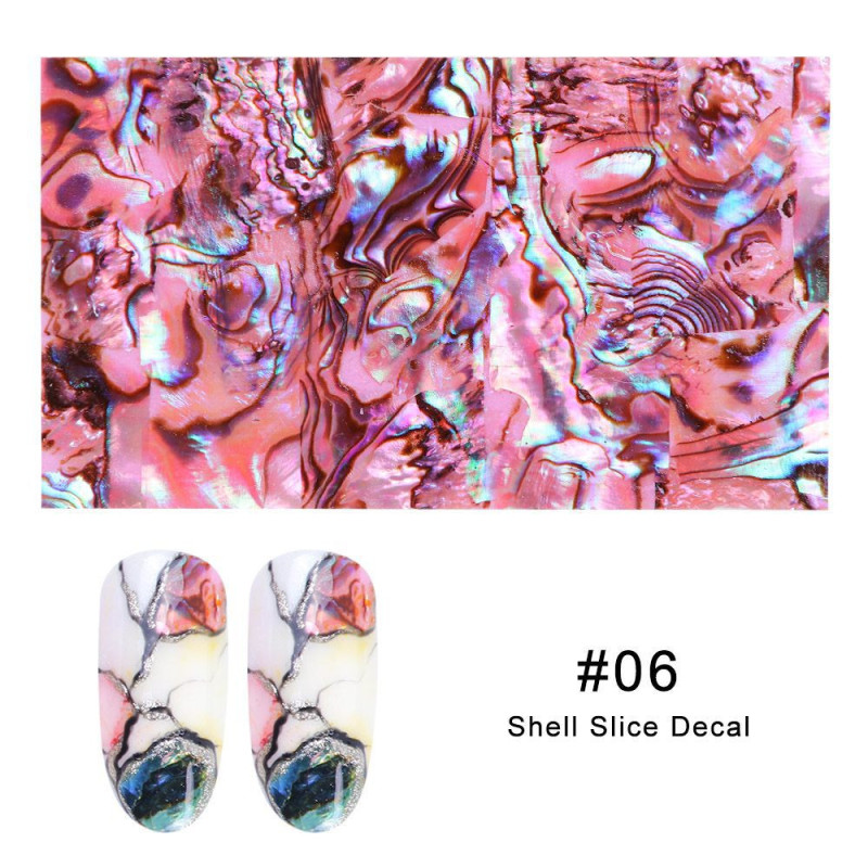Muschel (seashell) rose 06 — Perlmutt Nailart-Online-Shop-Double Beauty Shop
