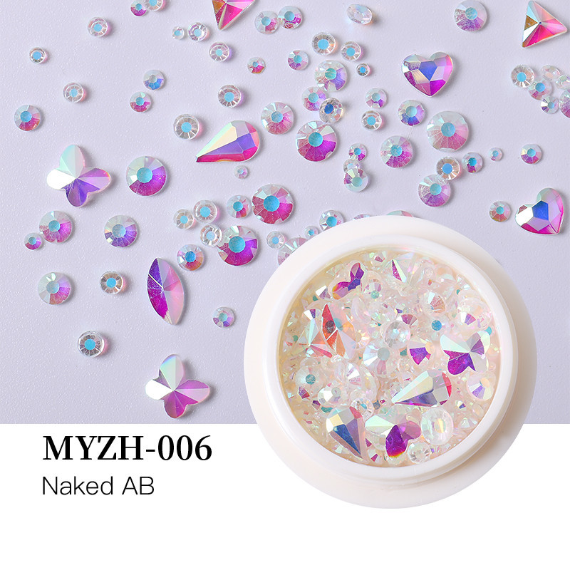 006 Shiny Stone 3D MIX NailArt-ANDERE FORMEN-Double Beauty Shop