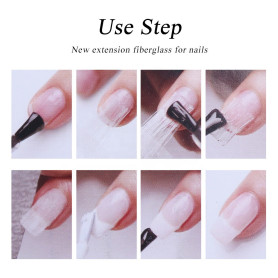 Fiberglas 10 Stück x 5,5 cm NailArt 2