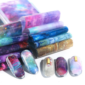 Nailart Folie Starry Sky Print set 10 pcs