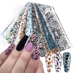 Nailart Folie Animal Print set 10 pcs 2