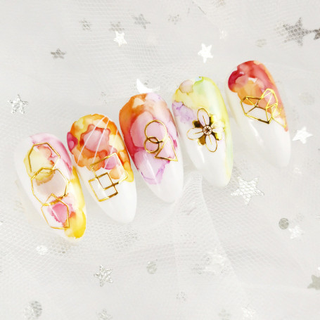 Aufkleber 3d line art 02 gold Nailart