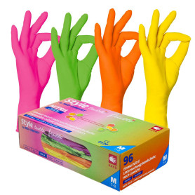 NITRIL HANDSCHUHE GRÖßE M (Tutti Frutti) 96 STÜCK