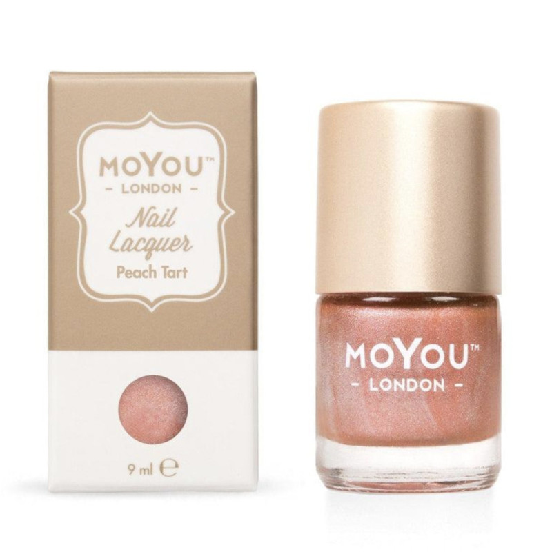 PEACH TART - Stempellack 9ml MoYou LONDON-Schimmer Farben-Double Beauty Shop