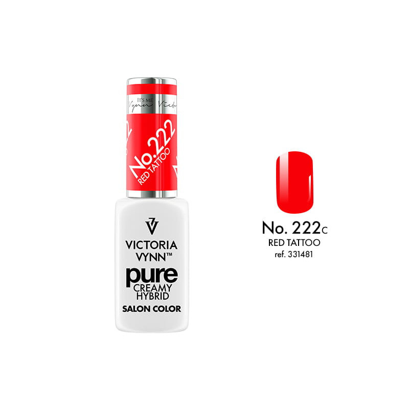222 Red Tattoo — Gel polish Pure Creamy 8ml VICTORIA VYNN-Online-Shop-Double Beauty Shop