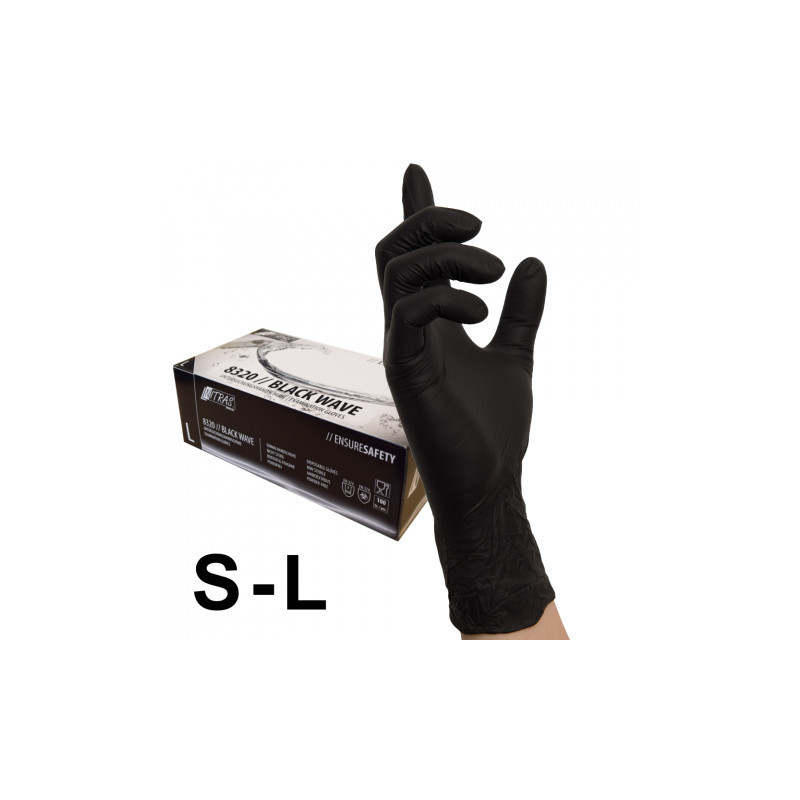 NITRIL HANDSCHUHE GRÖßE S (BLACK) 100 STÜCK