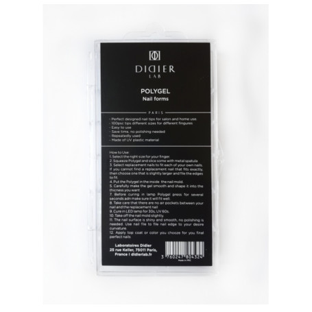 POLYGEL FORMEN - Dual Forms (tips 100 st.) DIDIER LAB