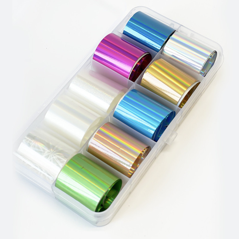 Nailart Folie set 10 pcs FB7-FOLIEN BOX-Double Beauty Shop