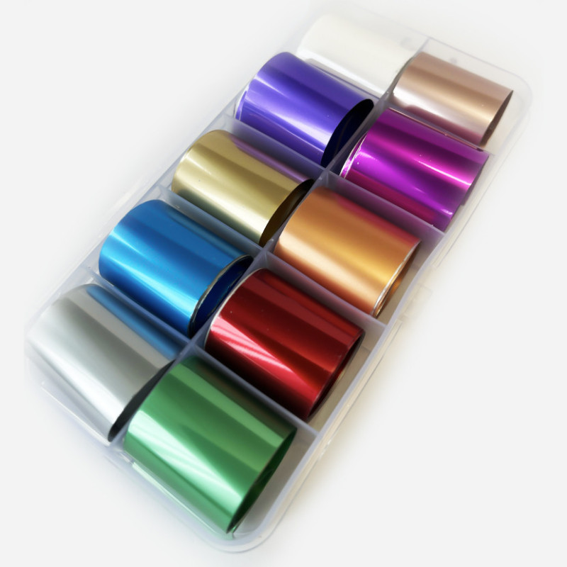 Nailart Folie set 10 pcs FB6-FOLIEN BOX-Double Beauty Shop