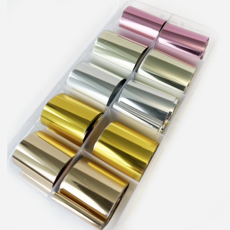 Nailart Folie set 10 pcs FB5-FOLIEN BOX-Double Beauty Shop