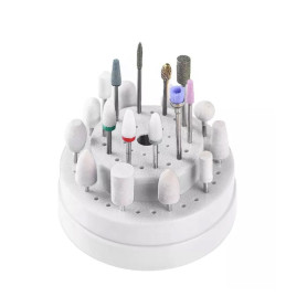 Fräserbox, white 9x6,7 cm (OHNE FRÄSER) für 50 Fräser