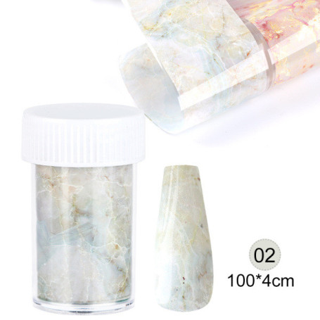 Nailart Folie White Marmor NailArt