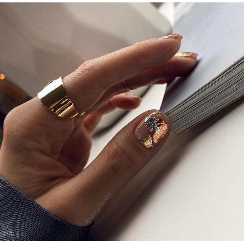 SILVER -  PIGMENT FLAKES (0,5g) ZooNail-FLAKES-Double Beauty Shop