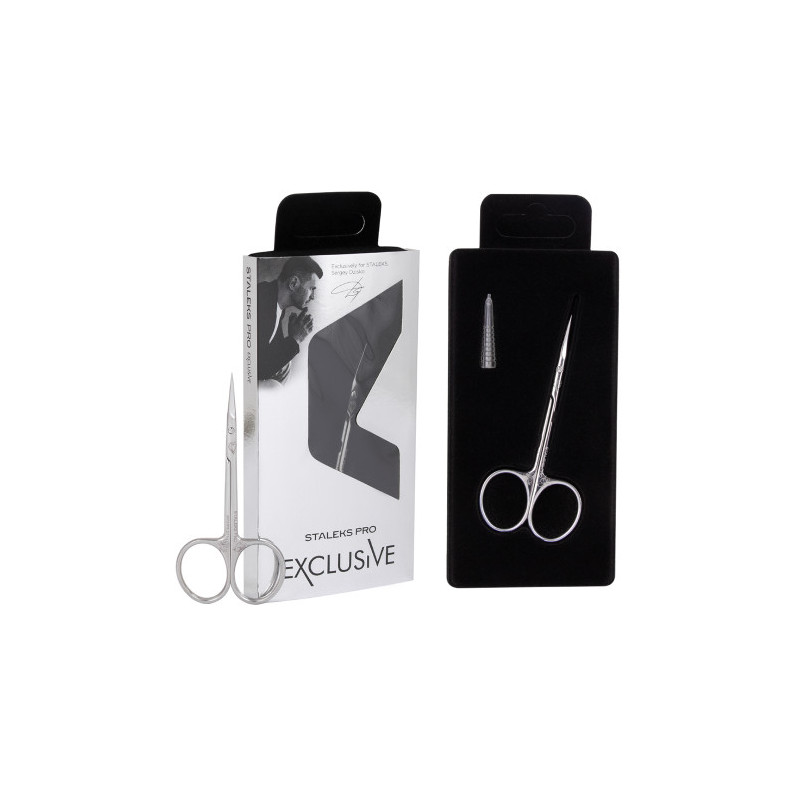 Nagelhautschere mit gebogener Spitze Magnolia (SX-23/1m) 23 mm STALEKS-SCHEREN-Double Beauty Shop