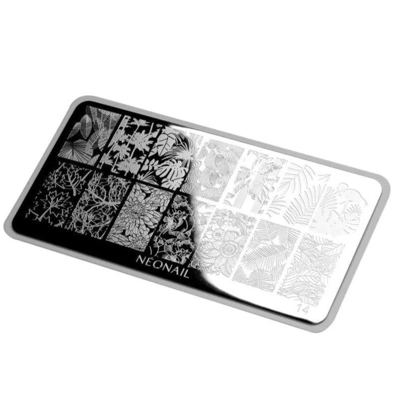 Stamping Schablone 14 Neonail-ALLE SCHABLONEN-Double Beauty Shop