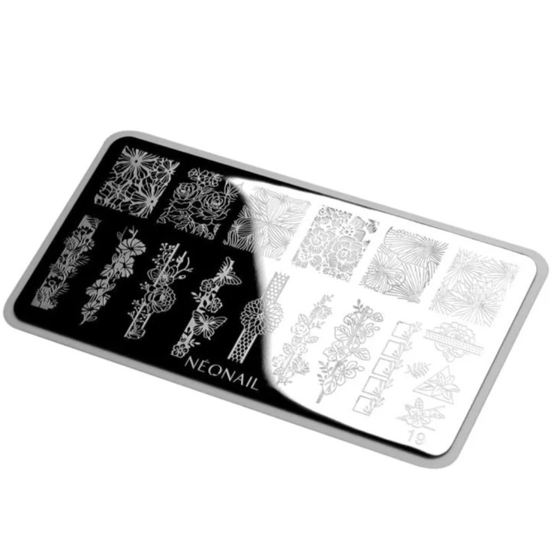 Stamping Schablone 19 Neonail-ALLE SCHABLONEN-Double Beauty Shop