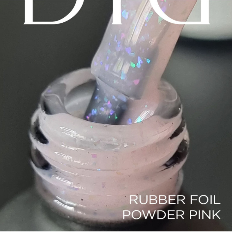 POWDER PINK - RUBBER BASE COAT FOIL 10 ml DIDIER LAB-Online-Shop-Double Beauty Shop