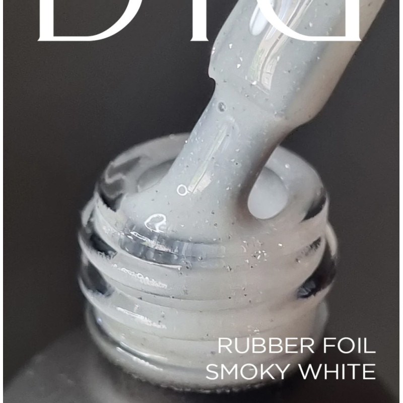 SMOKY WHITE - RUBBER BASE COAT FOIL 10 ml DIDIER LAB-Online-Shop-Double Beauty Shop
