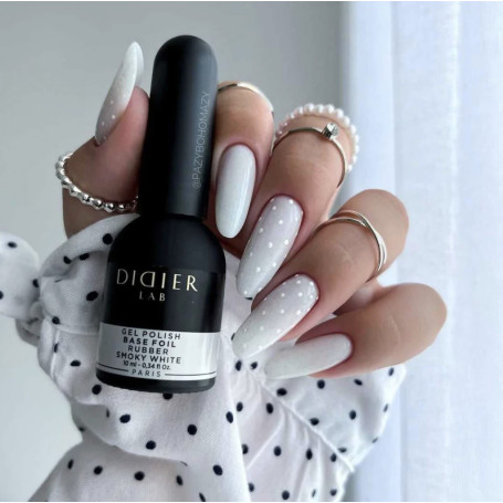 SMOKY WHITE - RUBBER BASE COAT FOIL 10 ml DIDIER LAB