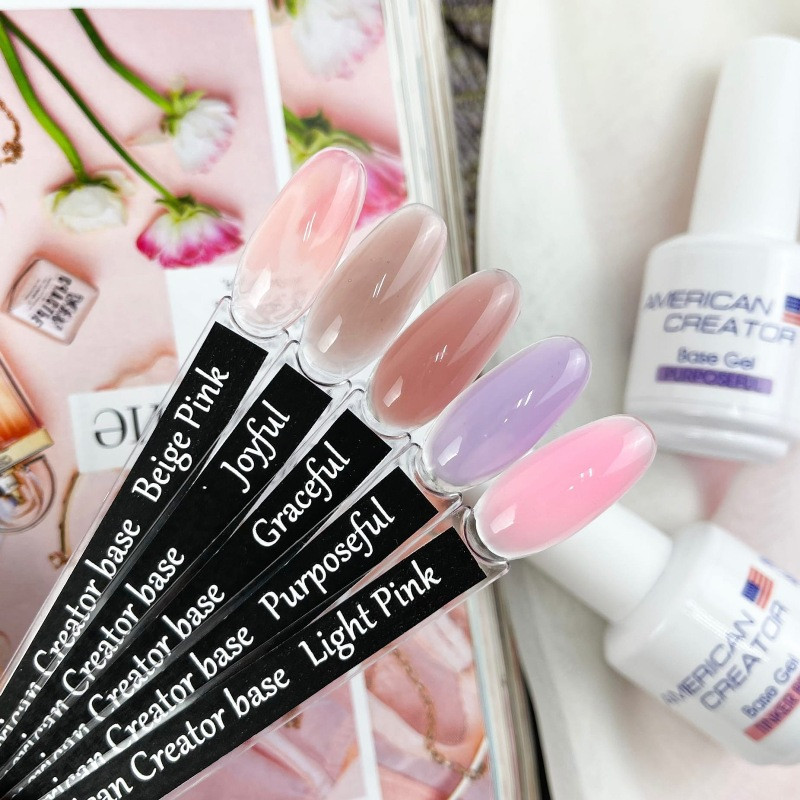 Light Pink - Construction Gel 15ml AMERICAN CREATOR-GEL IN THE BOTTLE-Double Beauty Shop