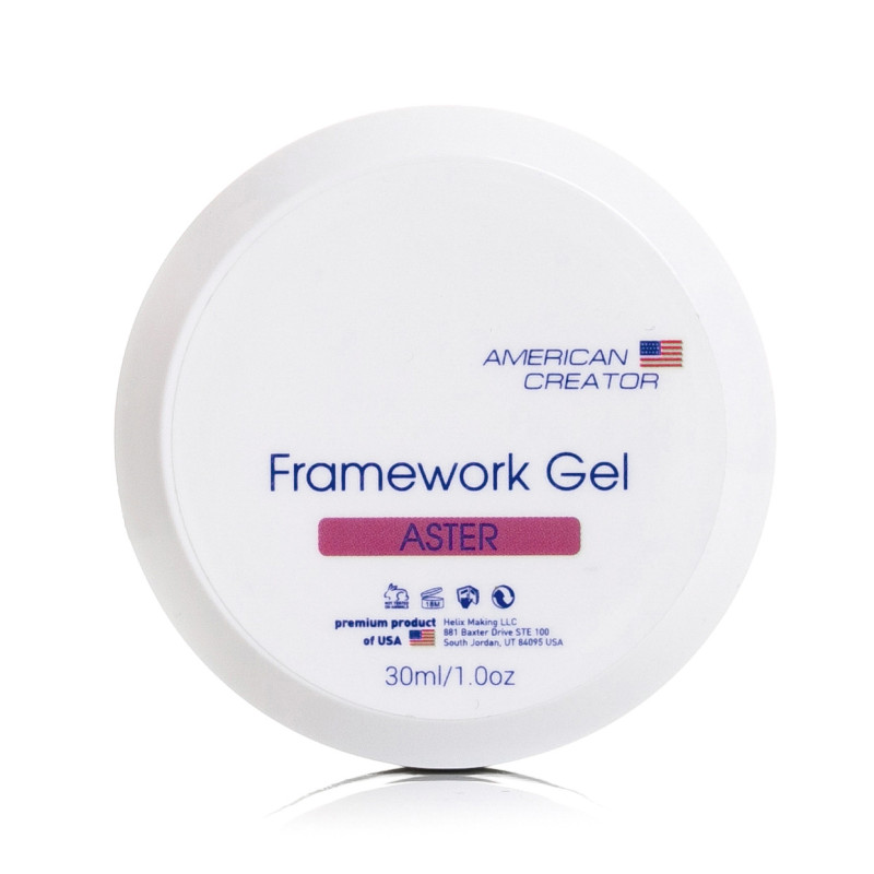 ASTER - FRAMEWORK GEL 30ml AMERICAN CREATOR-MODELLAGE GELE EINPHASEN-SYSTEM-Double Beauty Shop