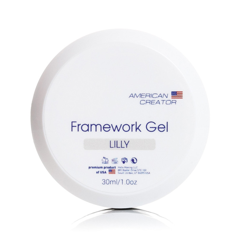 LILLY - FRAMEWORK GEL 30ml AMERICAN CREATOR-MODELLAGE GELE EINPHASEN-SYSTEM-Double Beauty Shop