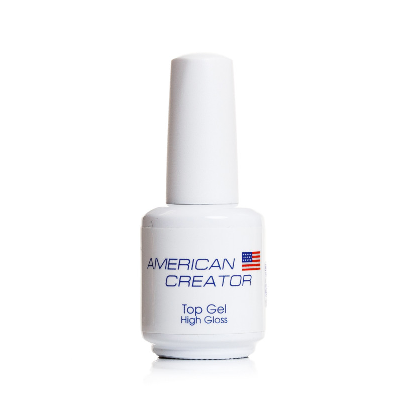 High Gloss - TOP GEL (Top coat) 15ml AMERICAN CREATOR-GEL IN THE BOTTLE-Double Beauty Shop