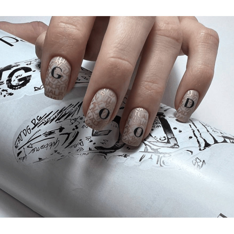 0003 by Davydova Matte stamping schablone + design blatt ART STAMPING-ALLE SCHABLONEN-Double Beauty Shop