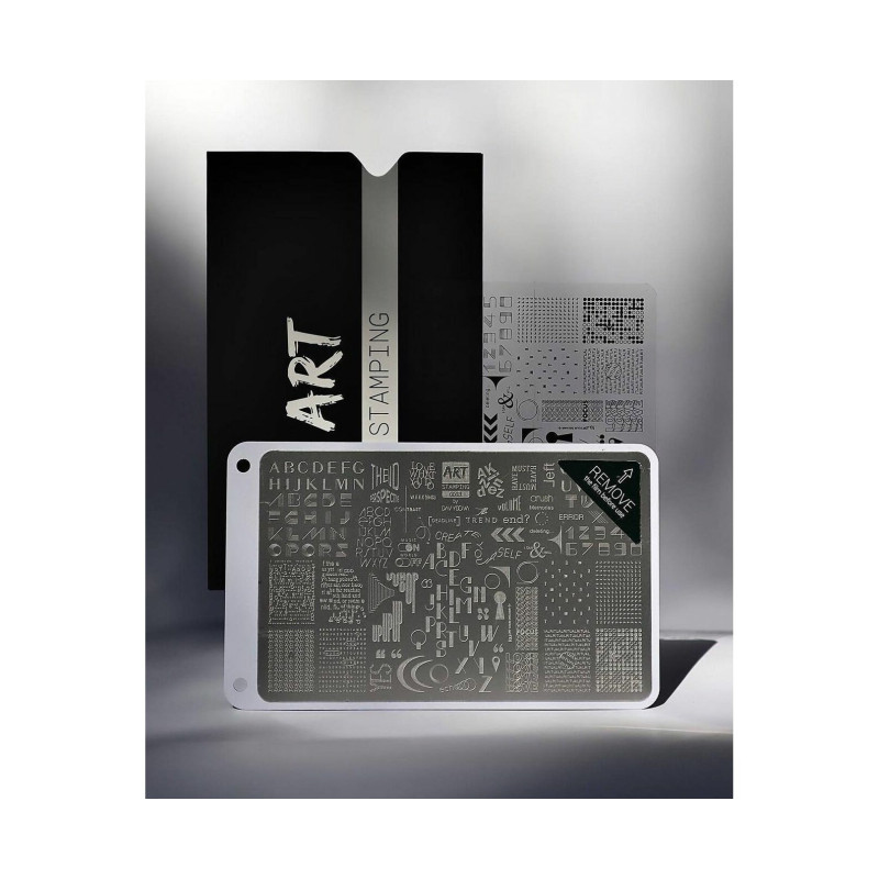 0003 by Davydova Matte stamping schablone + design blatt ART STAMPING-ALLE SCHABLONEN-Double Beauty Shop