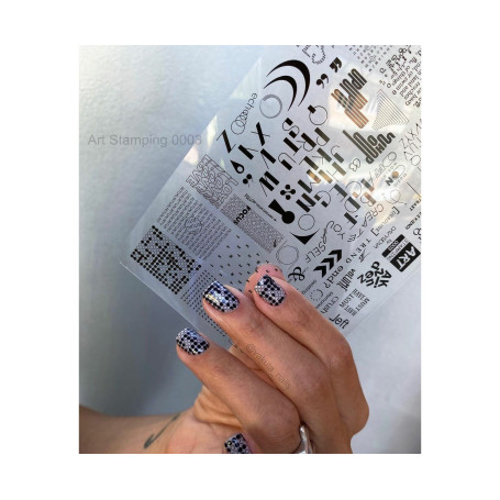 0003 by Davydova Matte stamping schablone + design blatt ART STAMPING